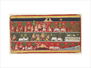 Page from a series of the Bhagavata Purana