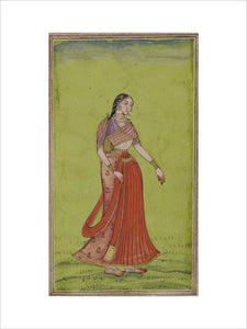 Double-sided picture: a nobleman, Bari Mir s.o. Sayyid Muzaffar; a lady
