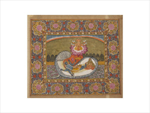 Visnu recumbent on Sesa, with Brahma on the lotus and Laksmi