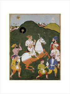 Equestrian portrait of Maharana Raj Singh I of Mewar