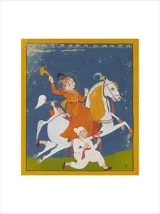 Equestrian portrait of Maharana Bhim Singh of Mewar