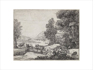 Shepherd and Shepherdess Conversing in a Landscape