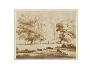 Landscape with Trees, Figures and Goats