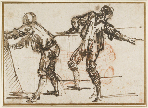 Recto: Two Studies of Men