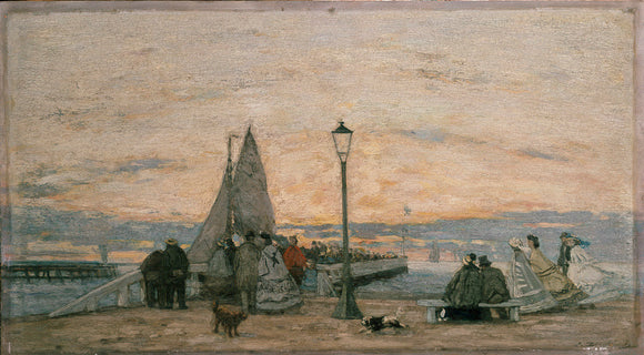 The Jetty at Trouville: Sunset