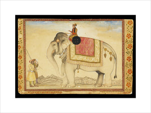 The elephant Ganesh Gaj and rider