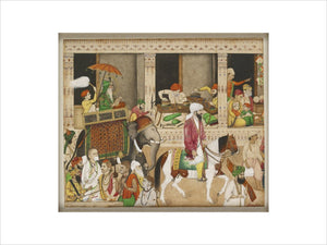 Maharaja Ranjit Singh in a bazaar