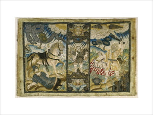 Book cover with Biblical scenes, mid-17th century