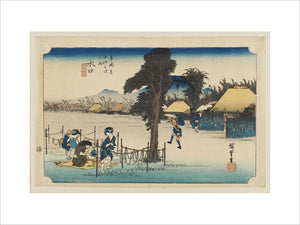 Woodblock print - Minakuchi (Meibutsu kanpyō)