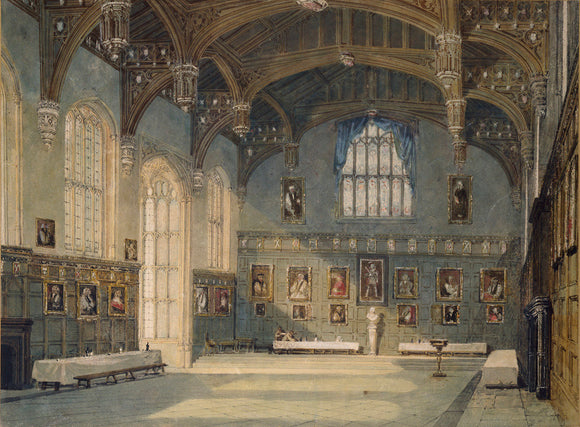 Inside View of the Hall of Christ Church, Oxford