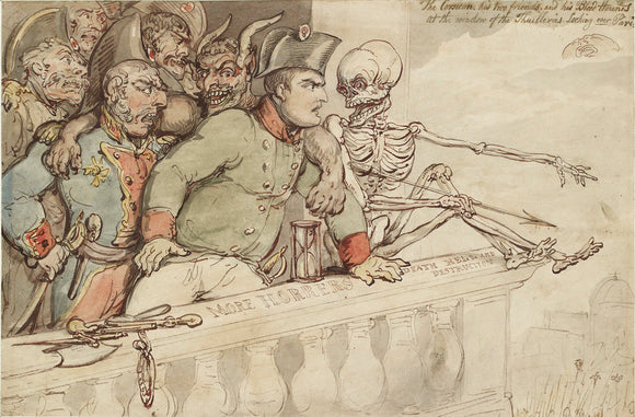 Recto: The Corsican, his two friends and his blood hounds