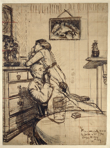 Study for 'Ennui': Hubby and Marie