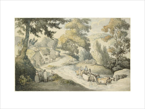 Landscape with Cattle fording a Stream