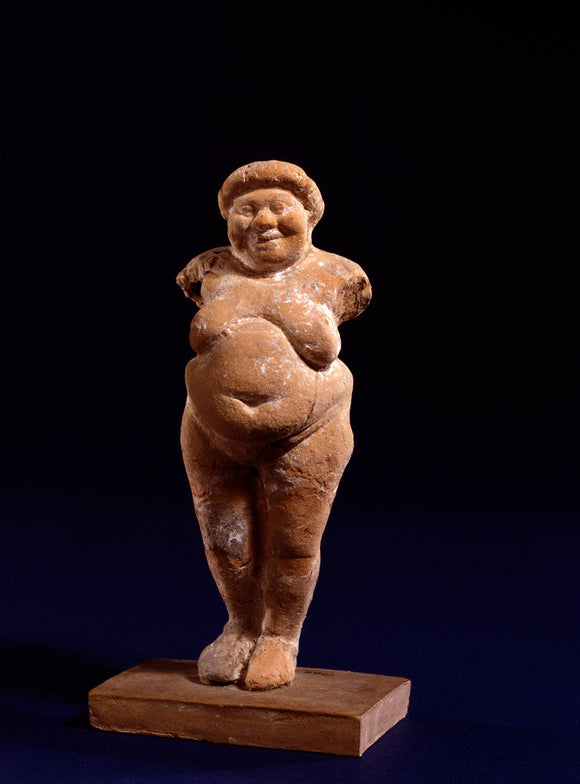 Terracotta figurine of a fat woman