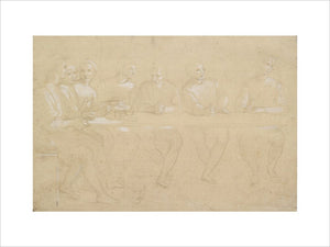 Recto: Part Study for a Composition of the Last Supper