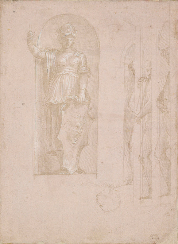 Study for Minerva and other figures