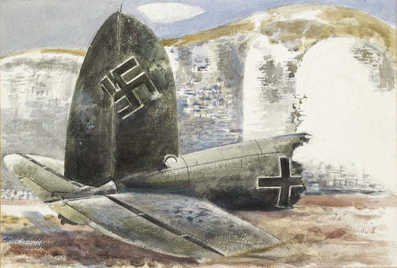 Tail of a German Plane (Under the Cliff), 1940