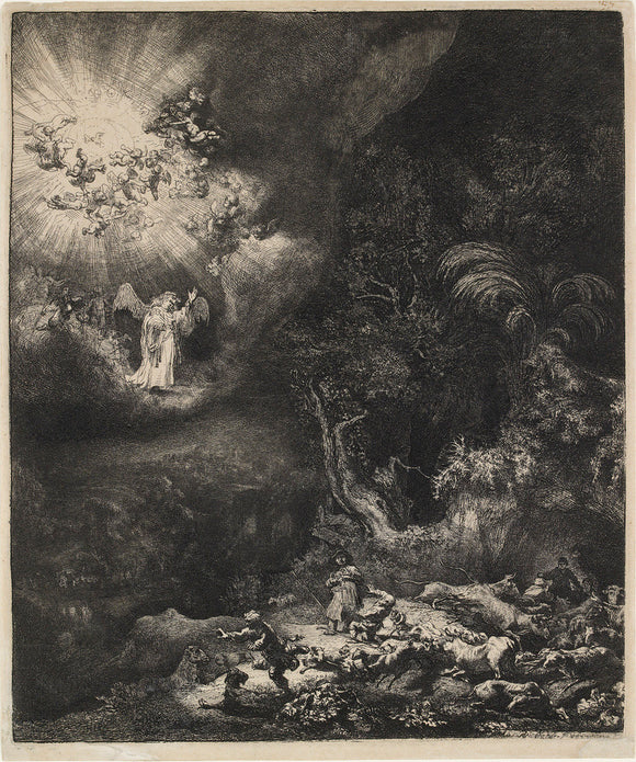 The Angel appearing to the Shepherds