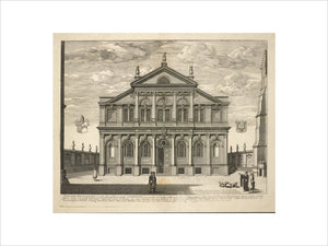 South Front of the Sheldonian Theatre, from 'Oxonia Illustrata' (1675)